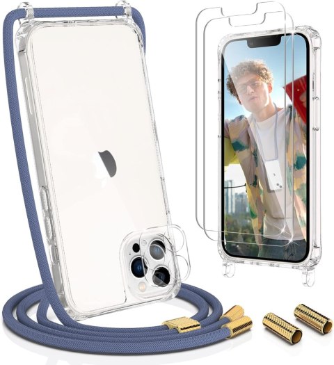 ZESTAW ETUI BEZBARWNE APPLE IPHONE 13 PRO 6.1" +SMYCZ I 2x SZKŁO HARTOWANE ZESTAW ETUI BEZBARWNE APPLE IPHONE 13 PRO 6.1" +SMYCZ I 2x SZKŁO HARTOWANE