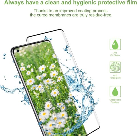 2x SZKŁO HARTOWANE 9H ONEPLUS 9 PRO ZAOKRĄGLONE BOKI CZARNA RAMKA 2x SZKŁO HARTOWANE 9H ONEPLUS 9 PRO ZAOKRĄGLONE BOKI CZARNA RAMKA