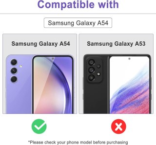 2x SZKŁO HARTOWANE SAMSUNG GALAXY A54 WYSOKA OCHRONA CZARNE RAMKI SM-A546