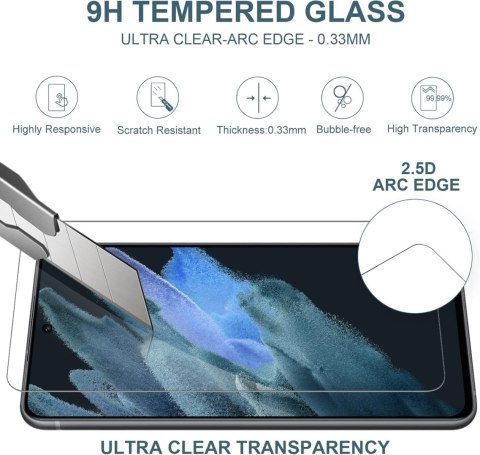 2x SZKŁO HARTOWANE SAMSUNG GALAXY S21 FE 5G WYSOKA OCHRONA +SZKŁO NA APARAT