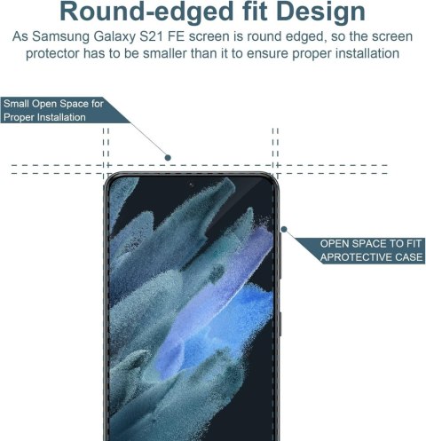2x SZKŁO HARTOWANE SAMSUNG GALAXY S21 FE 5G WYSOKA OCHRONA +SZKŁO NA APARAT