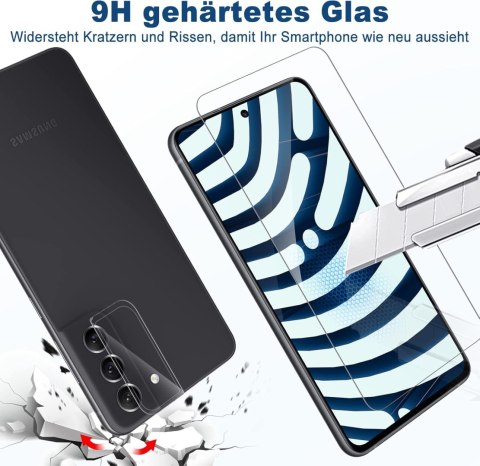 3x SZKŁO HARTOWANE SAMSUNG GALAXY S21 FE 5G +2x OCHRONA APARATU SM-G990B 3x SZKŁO HARTOWANE SAMSUNG GALAXY S21 FE 5G +2x OCHRONA APARATU SM-G990B