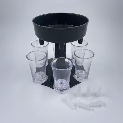 DOZOWNIK DRINKÓW NALEWAK ALKOHOLU + 6xKIELISZEK NA IMPREZĘ DO BARU DOZOWNIK DRINKÓW NALEWAK ALKOHOLU + 6xKIELISZEK NA IMPREZĘ DO BARU