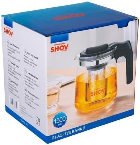 DZBANEK SZKLANY DO HERBATY Z SITKIEM POKRYWKĄ ZAPARZACZ GORĄCE ZIMNE 1,5l DZBANEK SZKLANY DO HERBATY Z SITKIEM POKRYWKĄ ZAPARZACZ GORĄCE ZIMNE 1,5l