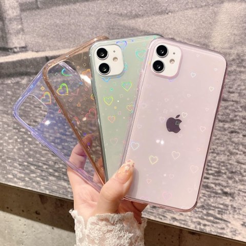 ETUI APPLE IPHONE 11 CASE SILIKONOWY FIOLETOWY HOLO SERDUSZKA A2111 ETUI APPLE IPHONE 11 CASE SILIKONOWY FIOLETOWY HOLO SERDUSZKA A2111
