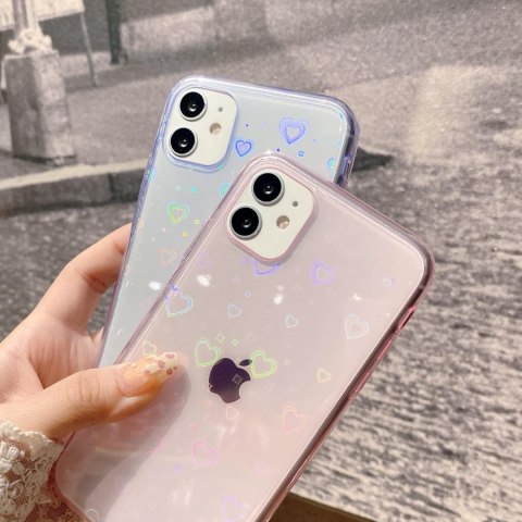 ETUI APPLE IPHONE 11 CASE SILIKONOWY FIOLETOWY HOLO SERDUSZKA A2111 ETUI APPLE IPHONE 11 CASE SILIKONOWY FIOLETOWY HOLO SERDUSZKA A2111