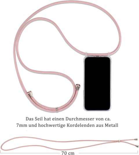 ETUI APPLE IPHONE 7/8/SE 2020/2022 CASE SILIKONOWY BEZBARWNY +RÓŻOWA SMYCZ ETUI APPLE IPHONE 7/8/SE 2020/2022 CASE SILIKONOWY BEZBARWNY +RÓŻOWA SMYCZ