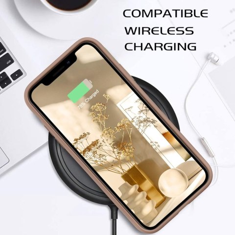 ETUI APPLE IPHONE XR 6.06 CASE SILIKONOWE SOLIDNE BRĄZOWE PLECKI Z SERCEM ETUI APPLE IPHONE XR 6.06 CASE SILIKONOWE SOLIDNE BRĄZOWE PLECKI Z SERCEM