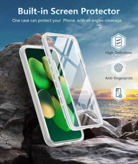ETUI BUMPER SAMSUNG GALAXY S23 CASE BIAŁY MATOWY FROSTED OCHRONA 360° ETUI BUMPER SAMSUNG GALAXY S23 CASE BIAŁY MATOWY FROSTED OCHRONA 360°