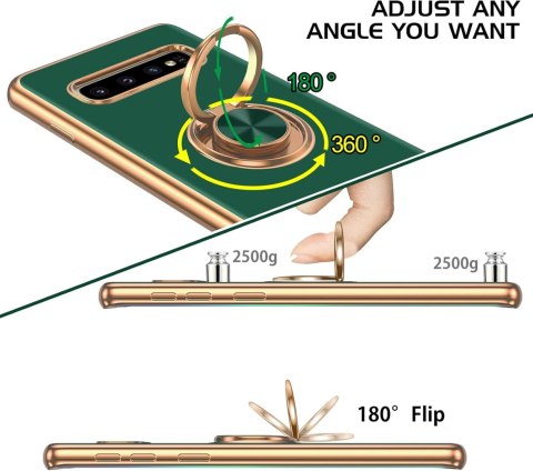 ETUI CASE NA SAMSUNG GALAXY S10 SOLIDNE SILIKONOWE ZIELONE ZŁOTE PLECKI ETUI CASE NA SAMSUNG GALAXY S10 SOLIDNE SILIKONOWE ZIELONE ZŁOTE PLECKI