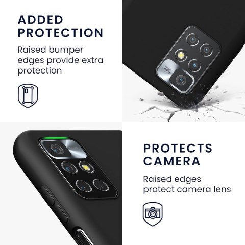ETUI CZARNE SILIKONOWE PLECKI XIAOMI REDMI 10 +2x SZKŁO HARTOWANE ETUI CZARNE SILIKONOWE PLECKI XIAOMI REDMI 10 +2x SZKŁO HARTOWANE