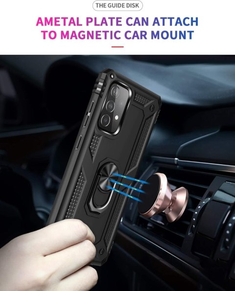 ETUI PANCERNE CZARNE SAMSUNG GALAXY A33 5G CASE Z PODSTAWKĄ +SZKŁO NA EKRAN ETUI PANCERNE CZARNE SAMSUNG GALAXY A33 5G CASE Z PODSTAWKĄ +SZKŁO NA EKRAN