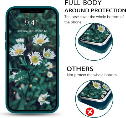 ETUI POKROWIEC APPLE IPHONE 12 PRO MAX CASE CIEMNOZIELONE SILIKONOWE PLECKI ETUI POKROWIEC APPLE IPHONE 12 PRO MAX CASE CIEMNOZIELONE SILIKONOWE PLECKI