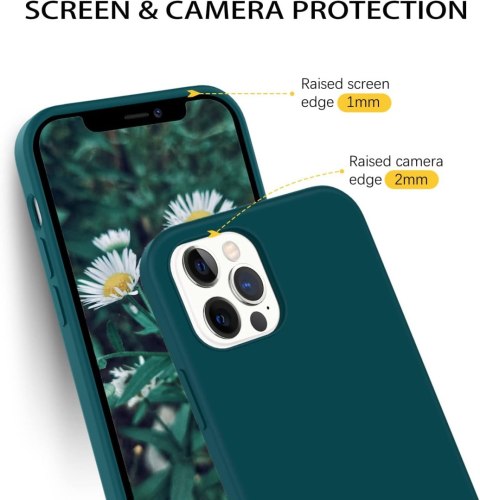 ETUI POKROWIEC APPLE IPHONE 12 PRO MAX CASE CIEMNOZIELONE SILIKONOWE PLECKI ETUI POKROWIEC APPLE IPHONE 12 PRO MAX CASE CIEMNOZIELONE SILIKONOWE PLECKI