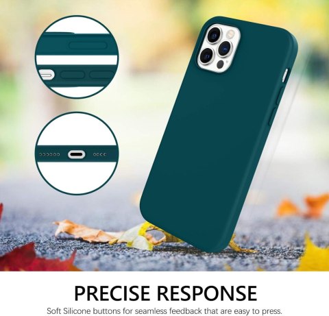 ETUI POKROWIEC APPLE IPHONE 12 PRO MAX CASE CIEMNOZIELONE SILIKONOWE PLECKI ETUI POKROWIEC APPLE IPHONE 12 PRO MAX CASE CIEMNOZIELONE SILIKONOWE PLECKI