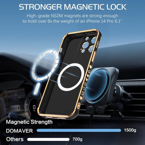 ETUI POKROWIEC APPLE IPHONE 14 PRO CZARNE ZŁOTE SILIKONOWE PLECKI MAGSAFE ETUI POKROWIEC APPLE IPHONE 14 PRO CZARNE ZŁOTE SILIKONOWE PLECKI MAGSAFE