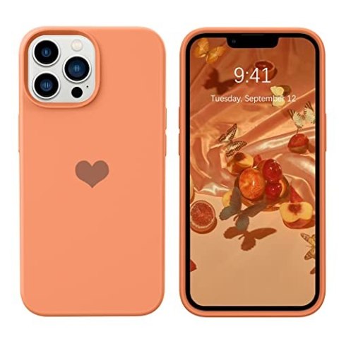 ETUI POKROWIEC DO APPLE IPHONE 13 PRO MAX 6,7" SILIKONOWE POMARAŃCZOWE PLECKI ETUI POKROWIEC DO APPLE IPHONE 13 PRO MAX 6,7" SILIKONOWE POMARAŃCZOWE PLECKI
