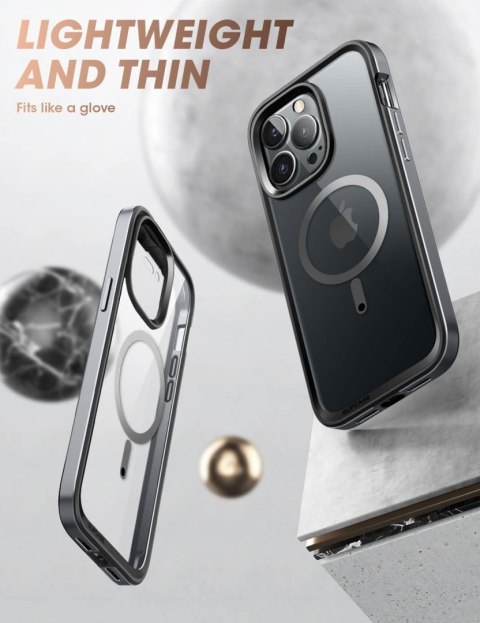 ETUI POKROWIEC DO APPLE IPHONE 14 PRO MAX BEZBARWNO CZARNE PLECKI +MAGSAFE ETUI POKROWIEC DO APPLE IPHONE 14 PRO MAX BEZBARWNO CZARNE PLECKI +MAGSAFE