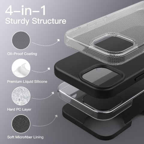 ETUI POKROWIEC DO APPLE IPHONE 14 PRO MAX CZARNE MATOWE PLECKI ETUI POKROWIEC DO APPLE IPHONE 14 PRO MAX CZARNE MATOWE PLECKI