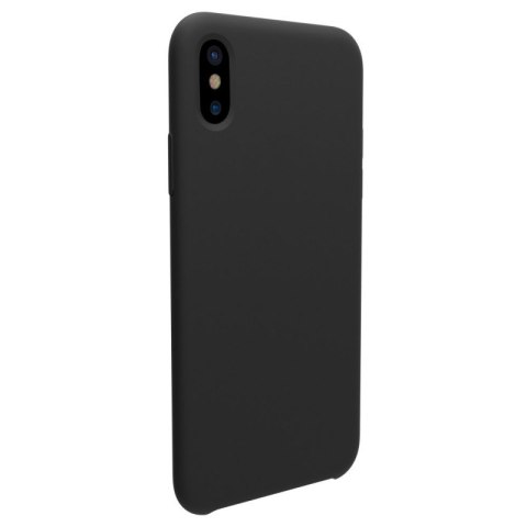 ETUI POKROWIEC DO APPLE IPHONE X/XS CASE CZARNE SOLIDNE SILIKONOWE PLECKI ETUI POKROWIEC DO APPLE IPHONE X/XS CASE CZARNE SOLIDNE SILIKONOWE PLECKI