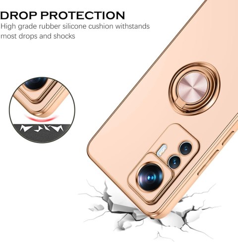 ETUI POKROWIEC DO XIAOMI 12T PRO KREMOWE SILIKONOWE PLECKI +PIERŚCIEŃ ETUI POKROWIEC DO XIAOMI 12T PRO KREMOWE SILIKONOWE PLECKI +PIERŚCIEŃ