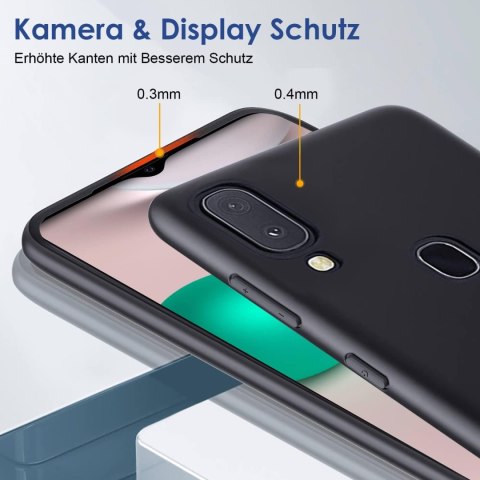 ETUI POKROWIEC DO SAMSUNG GALAXY A20E SOLIDNE SILIKONOWE CZARNE PLECKI ETUI POKROWIEC DO SAMSUNG GALAXY A20E SOLIDNE SILIKONOWE CZARNE PLECKI