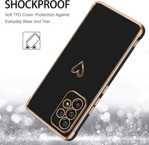 ETUI POKROWIEC DO SAMSUNG GALAXY A53 5G CZARNE ZŁOTE SILIKONOWE PLECKI ETUI POKROWIEC DO SAMSUNG GALAXY A53 5G CZARNE ZŁOTE SILIKONOWE PLECKI