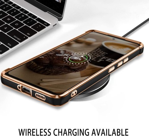ETUI POKROWIEC DO SAMSUNG GALAXY A53 5G CZARNE ZŁOTE SILIKONOWE PLECKI ETUI POKROWIEC DO SAMSUNG GALAXY A53 5G CZARNE ZŁOTE SILIKONOWE PLECKI