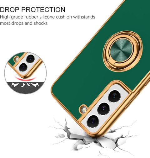 ETUI POKROWIEC DO SAMSUNG GALAXY S22 CASE ZIELONE ZŁOTE PLECKI +RING SM-S90 ETUI POKROWIEC DO SAMSUNG GALAXY S22 CASE ZIELONE ZŁOTE PLECKI +RING SM-S90