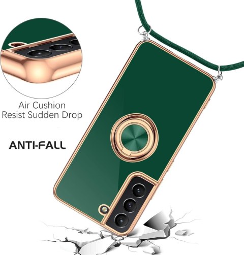 ETUI POKROWIEC DO SAMSUNG GALAXY S22 CASE ZIELONE ZŁOTE PLECKI +RING SM-S90 ETUI POKROWIEC DO SAMSUNG GALAXY S22 CASE ZIELONE ZŁOTE PLECKI +RING SM-S90