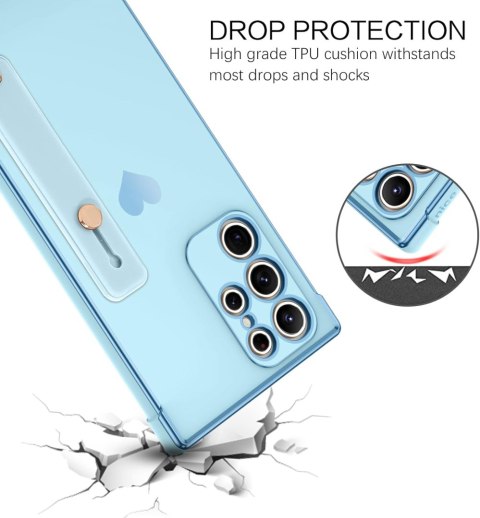 ETUI POKROWIEC DO SAMSUNG GALAXY S22 ULTRA CASE SOLIDNE NIEBIESKIE PLECKI ETUI POKROWIEC DO SAMSUNG GALAXY S22 ULTRA CASE SOLIDNE NIEBIESKIE PLECKI