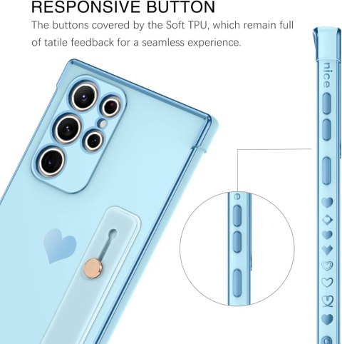 ETUI POKROWIEC DO SAMSUNG GALAXY S22 ULTRA CASE SOLIDNE NIEBIESKIE PLECKI ETUI POKROWIEC DO SAMSUNG GALAXY S22 ULTRA CASE SOLIDNE NIEBIESKIE PLECKI