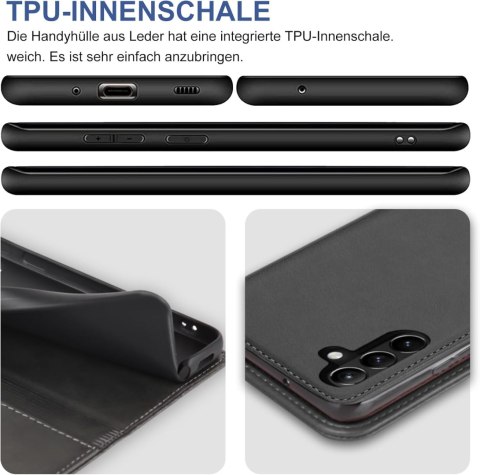 ETUI POKROWIEC DO SAMSUNG GALAXY S23 5G CZARNE ZAMYKANE Z KLAPKĄ SOLIDNE ETUI POKROWIEC DO SAMSUNG GALAXY S23 5G CZARNE ZAMYKANE Z KLAPKĄ SOLIDNE