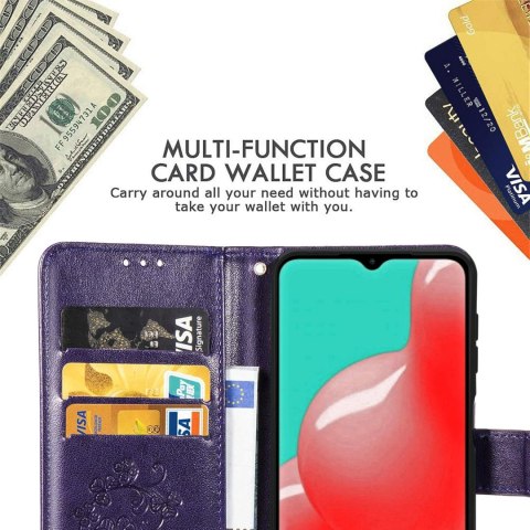 ETUI POKROWIEC OPPO A2 5G CASE ZAMKYNAY Z KLAPKĄ FIOLETOWY MIEJSCE NA KARTY ETUI POKROWIEC OPPO A2 5G CASE ZAMKYNAY Z KLAPKĄ FIOLETOWY MIEJSCE NA KARTY