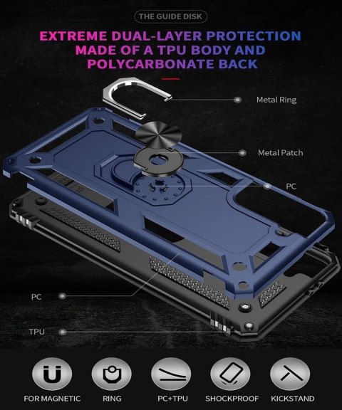 ETUI POKROWIEC SAMSUNG GALAXY S21 GRANATOWE SOLIDNE PLECKI Z PIERŚCIENIEM ETUI POKROWIEC SAMSUNG GALAXY S21 GRANATOWE SOLIDNE PLECKI Z PIERŚCIENIEM