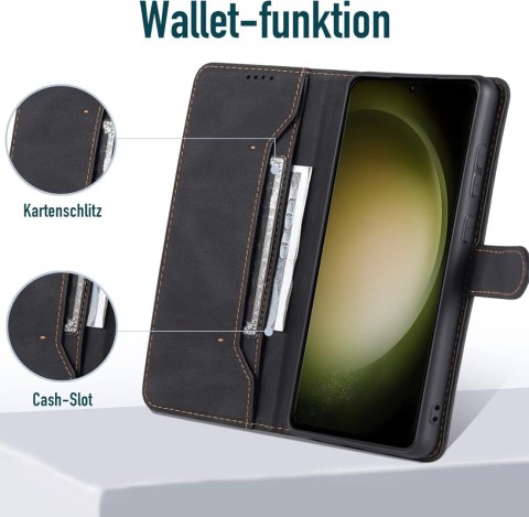 ETUI POKROWIEC SAMSUNG GALAXY S23 ULTRA CZARNE ZAMYKANE Z KLAPKĄ SM-G988B ETUI POKROWIEC SAMSUNG GALAXY S23 ULTRA CZARNE ZAMYKANE Z KLAPKĄ SM-G988B