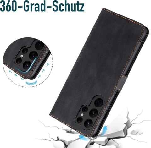 ETUI POKROWIEC SAMSUNG GALAXY S23 ULTRA CZARNE ZAMYKANE Z KLAPKĄ SM-G988B ETUI POKROWIEC SAMSUNG GALAXY S23 ULTRA CZARNE ZAMYKANE Z KLAPKĄ SM-G988B