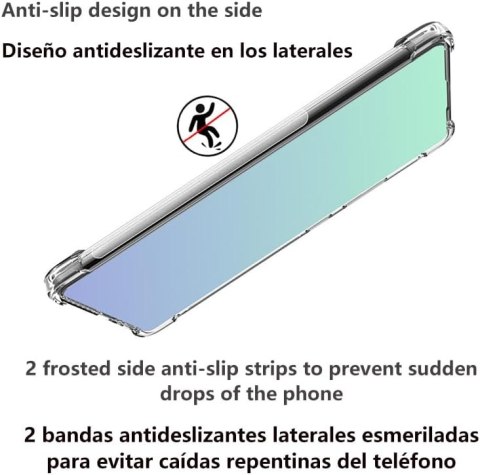 ETUI SAMSUNG GALAXY A72 SILIKONOWE BEZBARWNE WZMOCNIONE ROGI SM-A725