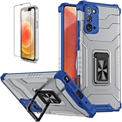 ETUI SAMSUNG GALAXY NOTE 20 ULTRA NIEBIESKIE BEZBARWNE PLECKI +PIERŚCIEŃ ETUI SAMSUNG GALAXY NOTE 20 ULTRA NIEBIESKIE BEZBARWNE PLECKI +PIERŚCIEŃ