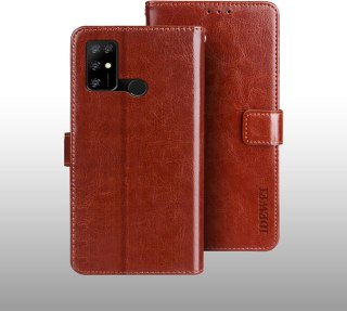 ETUI Z KLAPKĄ DO DOOGEE X96 PRO 6.52" POMARAŃCZOWY EKOSKÓRA ELEGANCKI STYL