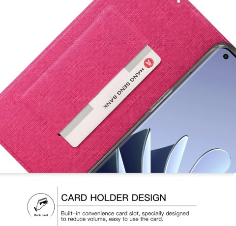 ETUI Z KLAPKĄ DO ONEPLUS 10 PRO CASE RÓŻOWY PREMIUM TEKSTURA MATERIAŁU ETUI Z KLAPKĄ DO ONEPLUS 10 PRO CASE RÓŻOWY PREMIUM TEKSTURA MATERIAŁU