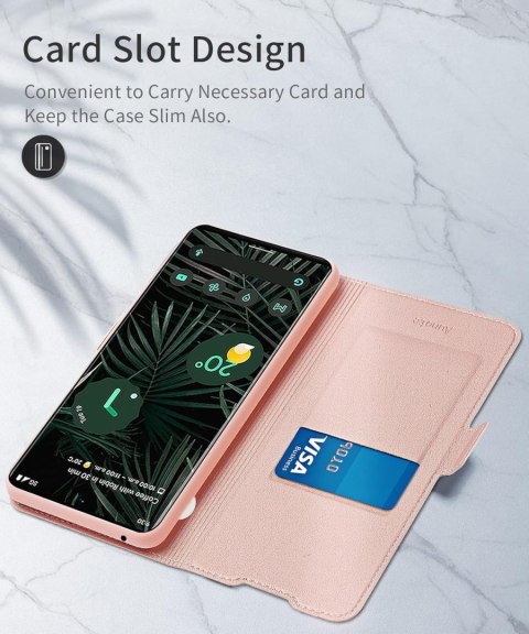 ETUI Z KLAPKĄ GOOGLE PIXEL 6 PRO ROSE GOLD RÓŻOWE Z EKOSKÓRY GLAMOUR ETUI Z KLAPKĄ GOOGLE PIXEL 6 PRO ROSE GOLD RÓŻOWE Z EKOSKÓRY GLAMOUR