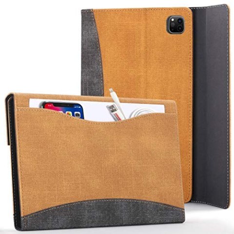 ETUI Z KLAPKĄ TABLET APPLE IPAD PRO 12.9" CASE BRĄZOWY SZARY TEKSTURA ETUI Z KLAPKĄ TABLET APPLE IPAD PRO 12.9" CASE BRĄZOWY SZARY TEKSTURA