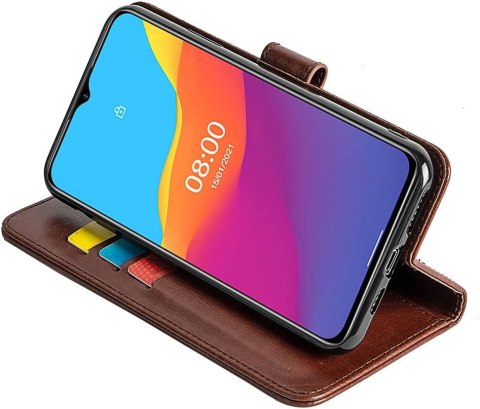 ETUI Z KLAPKĄ ULEFONE NOTE 10 6.52" CASE BRĄZOWY Z EKOSKÓRY ELEGANCKI ETUI Z KLAPKĄ ULEFONE NOTE 10 6.52" CASE BRĄZOWY Z EKOSKÓRY ELEGANCKI
