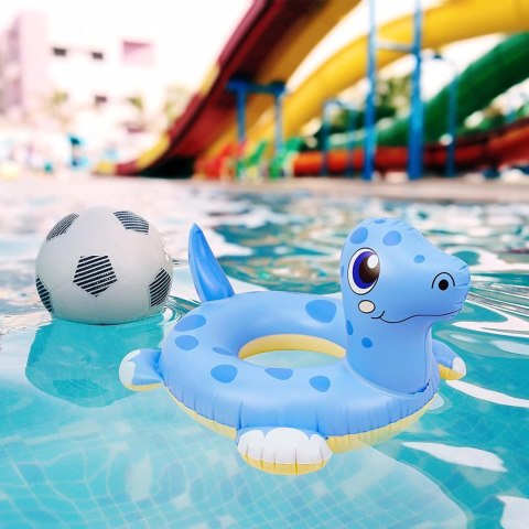 KOŁO DO PŁYWANIA DINOZAUR NIEBIESKIE PŁYWAK DLA DZIECI 5-10 LAT KOŁO DO PŁYWANIA DINOZAUR NIEBIESKIE PŁYWAK DLA DZIECI 5-10 LAT