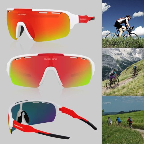 OKULARY SPORTOWE POLARYZOWANE ROWEROWE MTB BIEGANIE KOLARSTWO BIAŁE OKULARY SPORTOWE POLARYZOWANE ROWEROWE MTB BIEGANIE KOLARSTWO BIAŁE