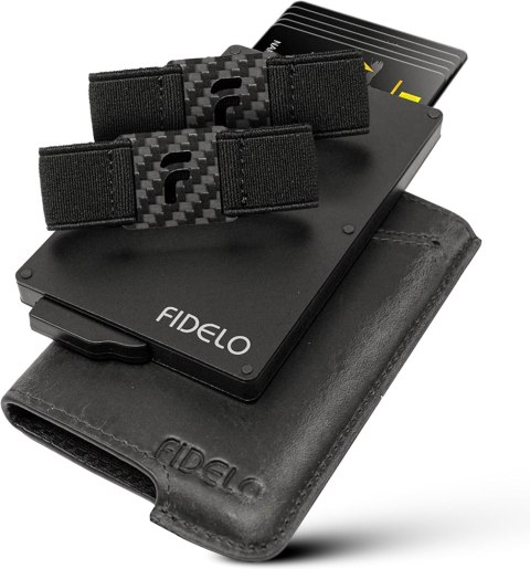 PORTFEL MĘSKI FIDELO SKÓRZANY SZARY ETUI NA KARTY KLIPSY BLOKADA RFID PORTFEL MĘSKI FIDELO SKÓRZANY SZARY ETUI NA KARTY KLIPSY BLOKADA RFID