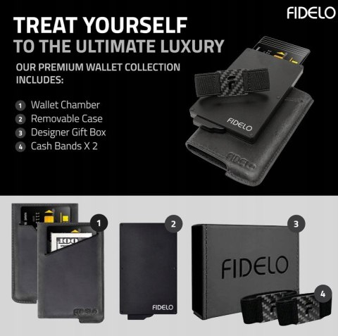 PORTFEL MĘSKI FIDELO SKÓRZANY SZARY ETUI NA KARTY KLIPSY BLOKADA RFID PORTFEL MĘSKI FIDELO SKÓRZANY SZARY ETUI NA KARTY KLIPSY BLOKADA RFID