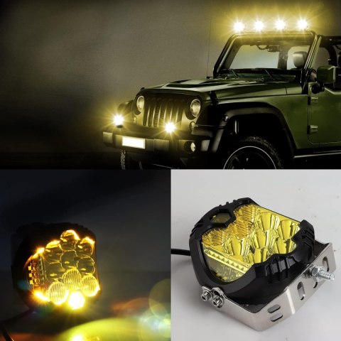 REFLEKTOR LED 5" 50W 12 V DO AUTA SUV CIĘŻARÓWKA 4X4 ŻÓŁTE ŚWIATŁO REFLEKTOR LED 5" 50W 12 V DO AUTA SUV CIĘŻARÓWKA 4X4 ŻÓŁTE ŚWIATŁO