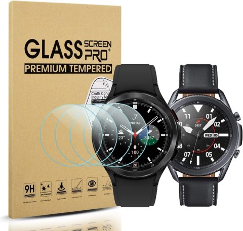 4X SZKŁO DO SAMSUNG GALAXY WATCH 4 CLASIC 46 MM (2021)/WATCH 3 45 MM (2020) 4X SZKŁO DO SAMSUNG GALAXY WATCH 4 CLASIC 46 MM (2021)/WATCH 3 45 MM (2020)